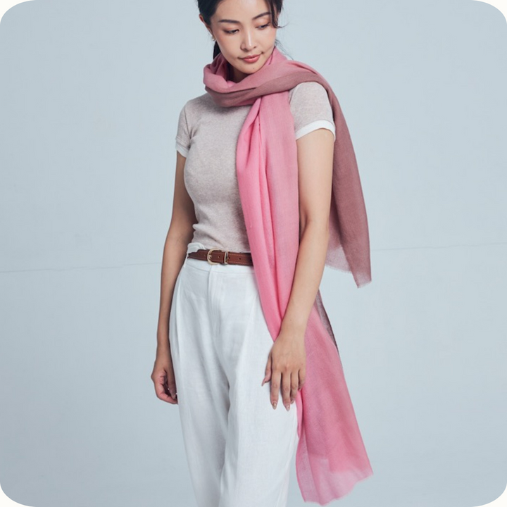Rosée Cacao Pashmina Ombre Stole