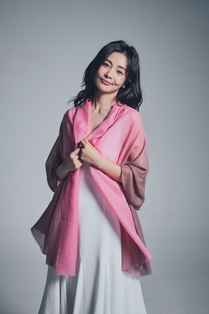 Rosée Cacao Pashmina Ombre Stole