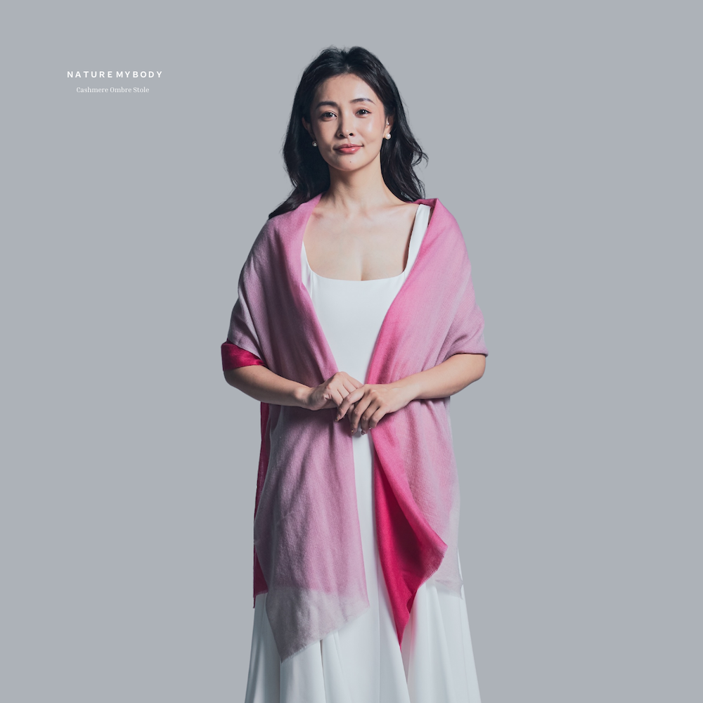 Rosée Sable Cashmere Ombre Stole