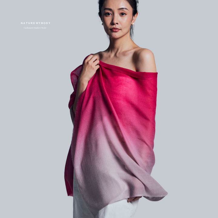 Rosée Sable Cashmere Ombre Stole