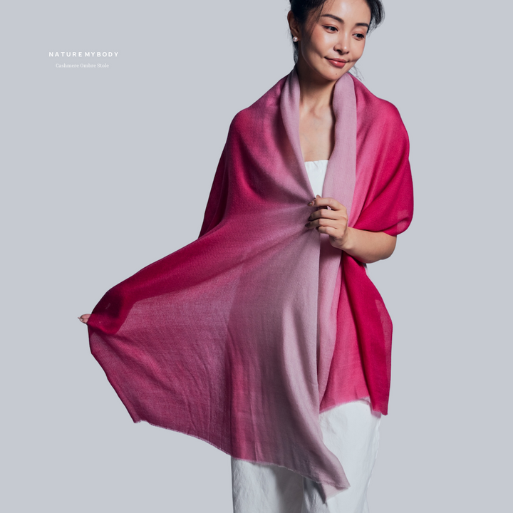 Rosée Sable Cashmere Ombre Stole