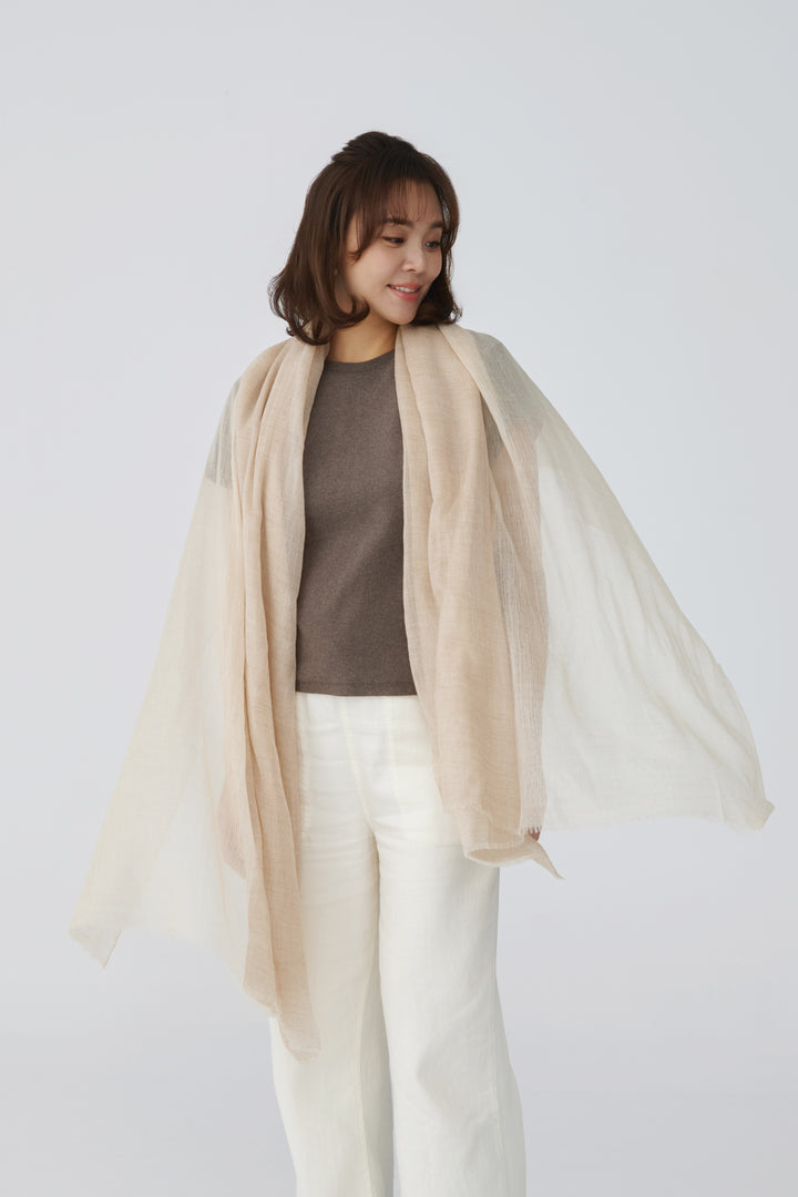 Sable Élancé Pashmina Y-Shape Stole – A Graceful Silhouette