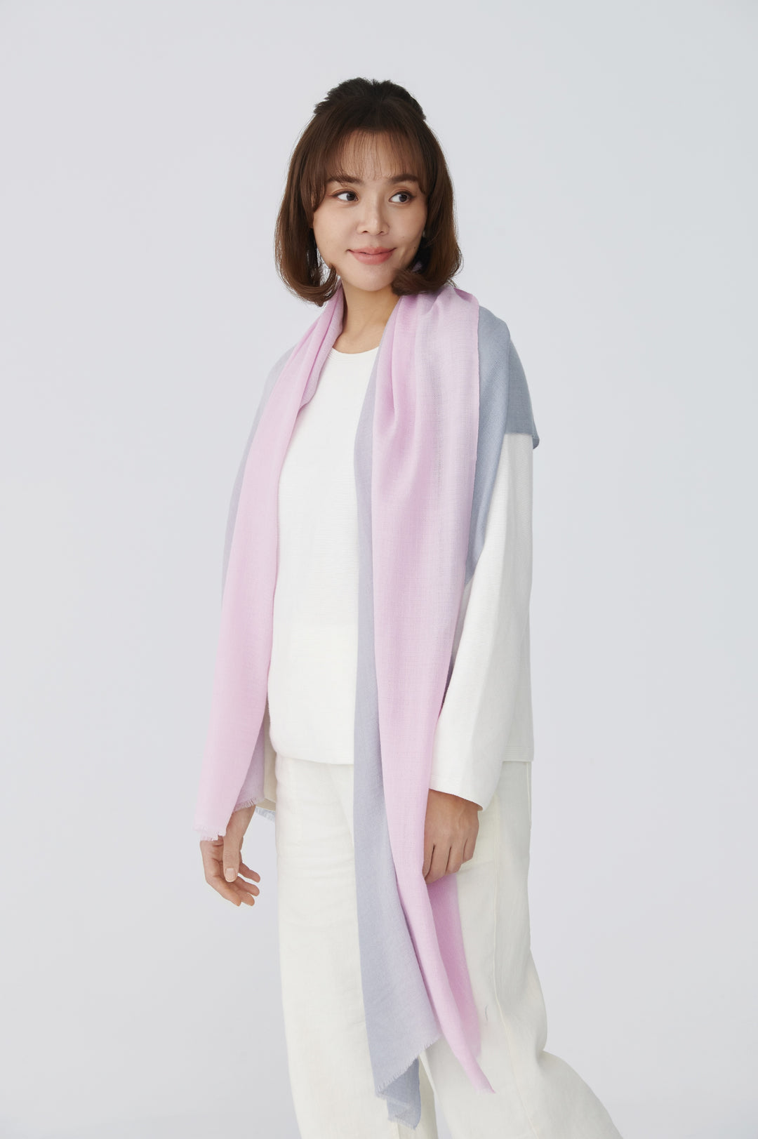 Brume Rosée Cashmere Ombre Stole