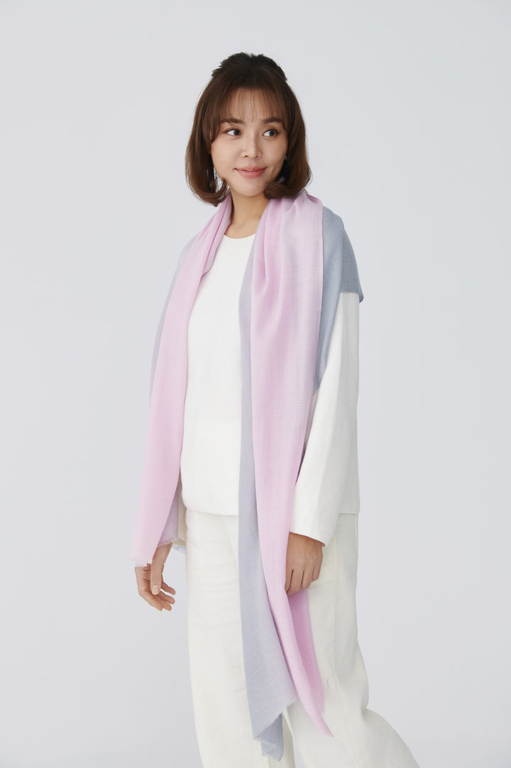 Brume Rosée Cashmere Ombre Stole