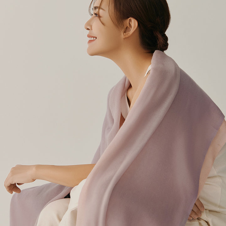 Rêverie Lilas Pashmina Ombre Stole