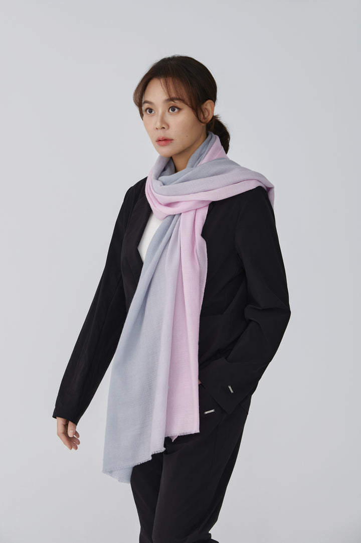 Brume Rosée Cashmere Ombre Stole
