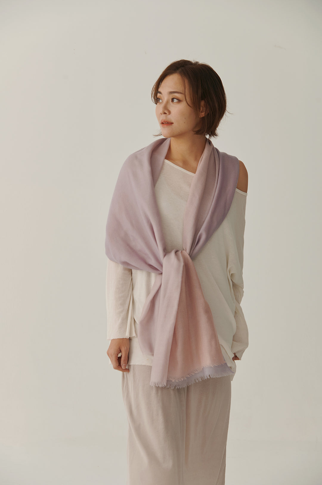 Rêverie Lilas Pashmina Ombre Stole