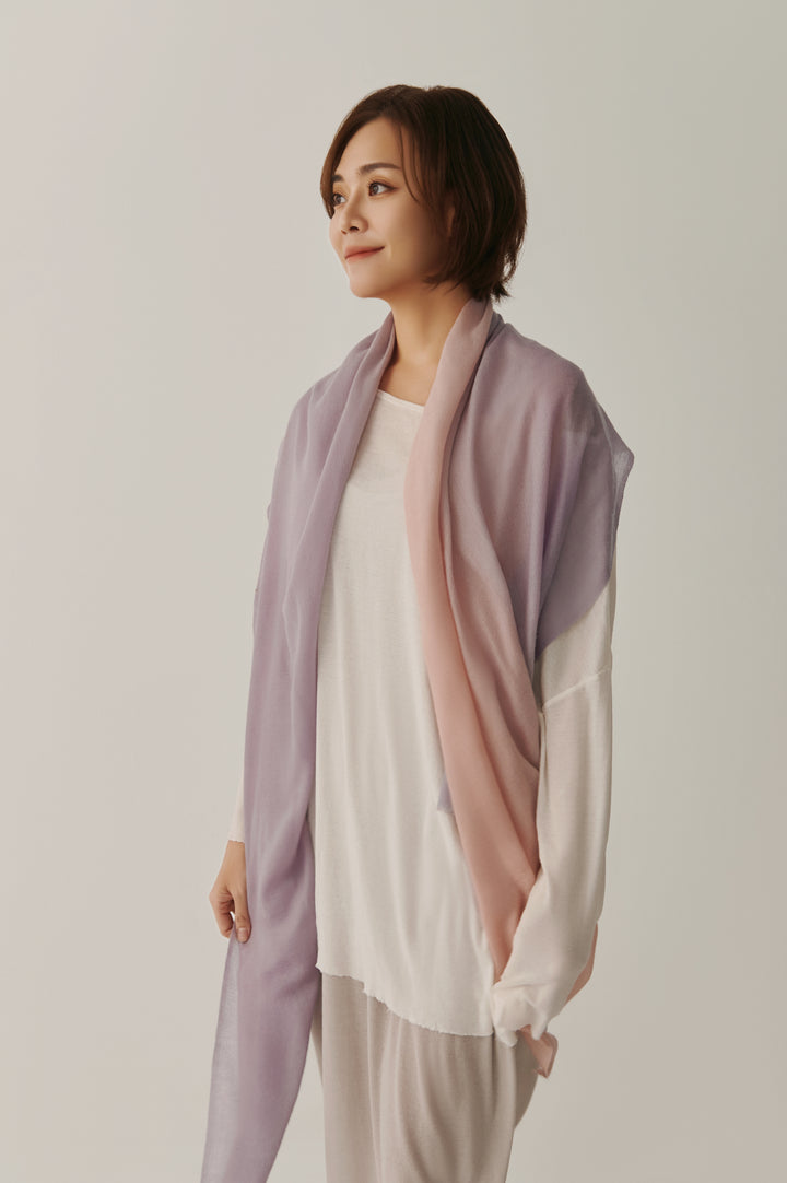 Rêverie Lilas Pashmina Ombre Stole