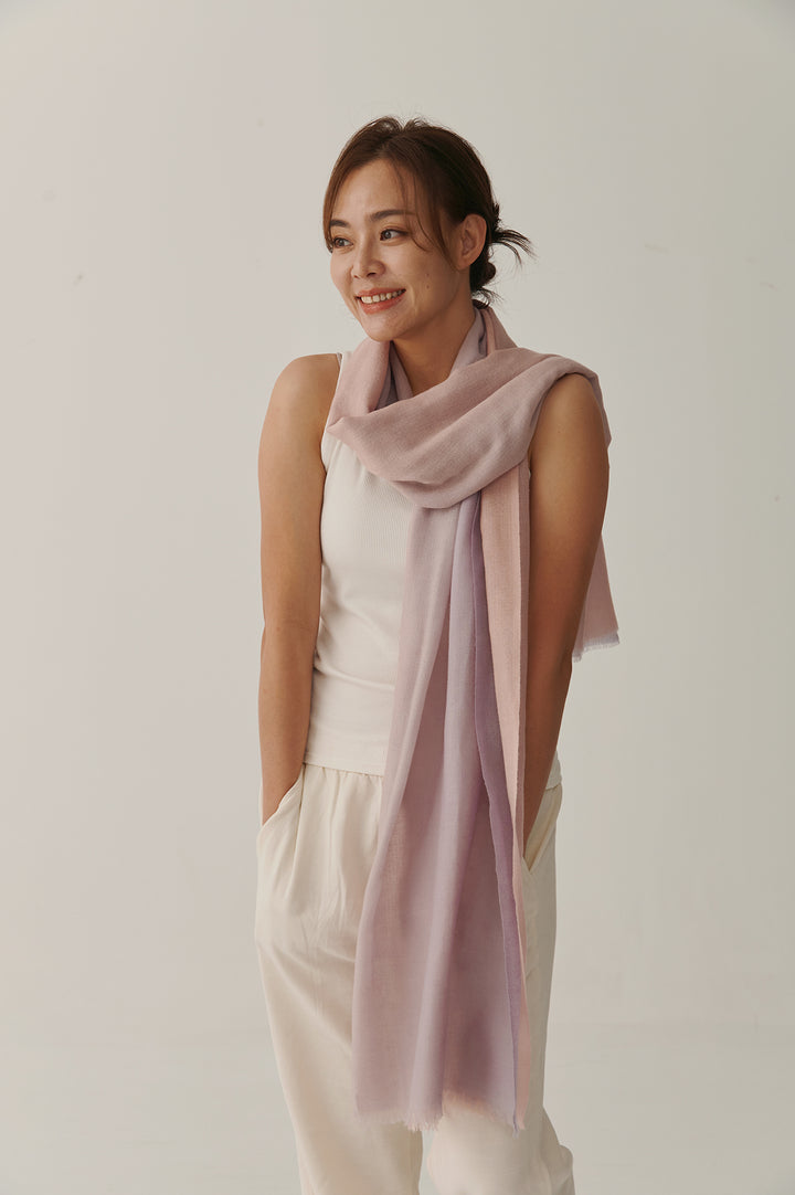 Rêverie Lilas Pashmina Ombre Stole